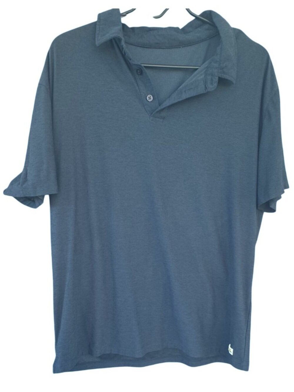 Vuori Strato Tech Polo Shirt Mens Medium(?) Blue Short Sleeve Casual Athletic